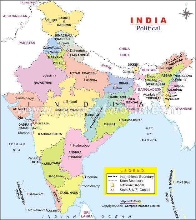 India Border Map