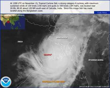 cyclone satellite image
