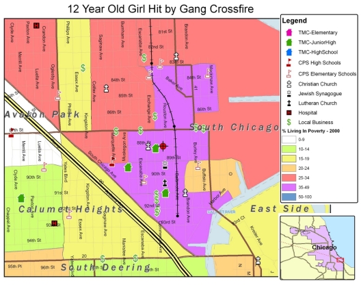 Mark Lane Shot Map