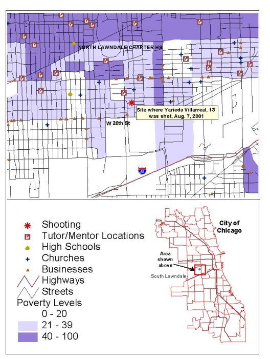 Shooting August, 2001 Map