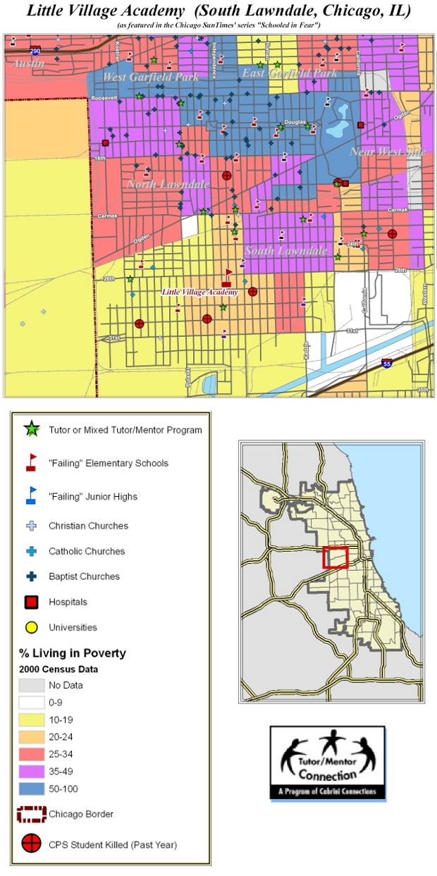 Two Children Shot, 2001 Map