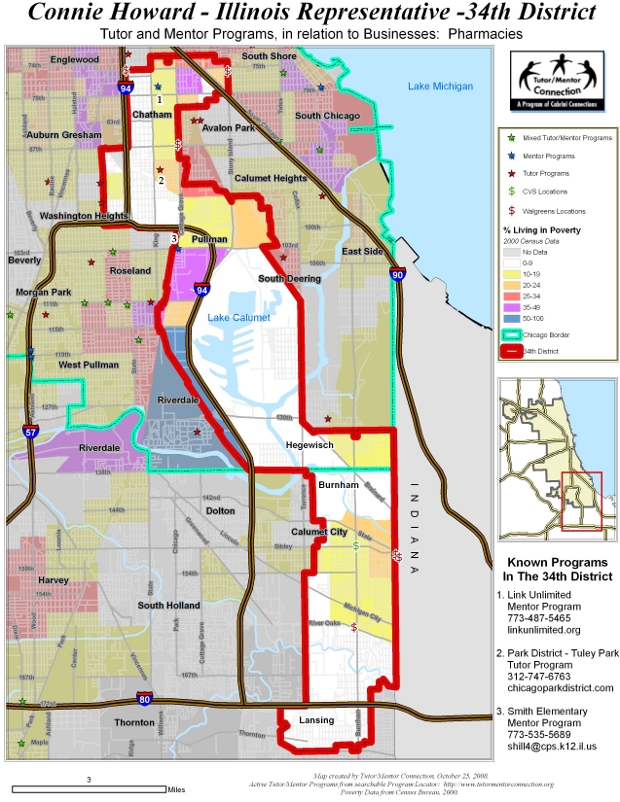 Evening Programs for grades k-5 Map