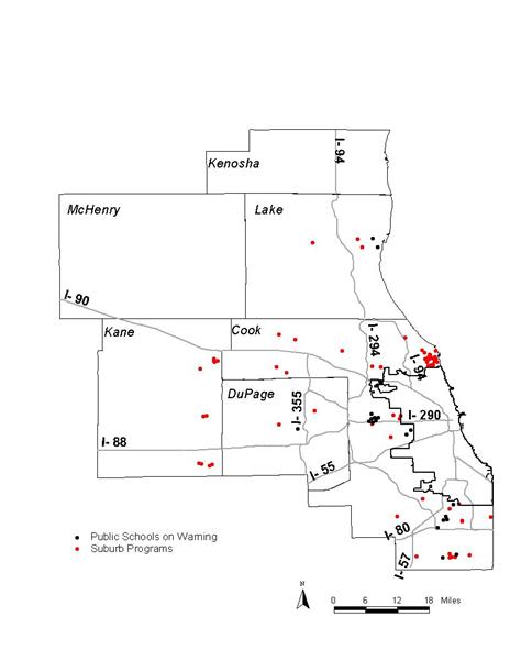 Suburban Poor Schools Map