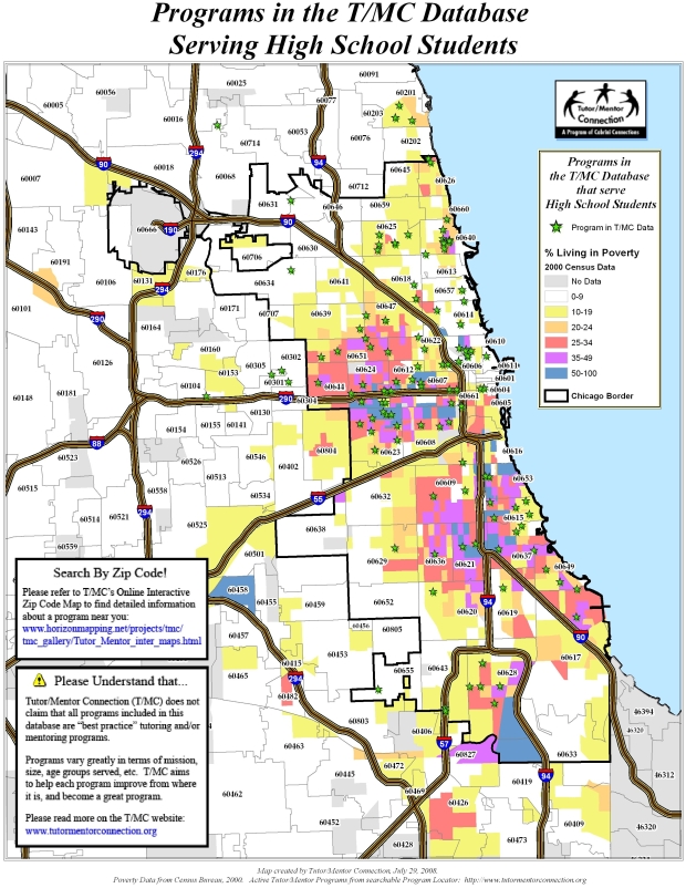 Programs for High School Students Map