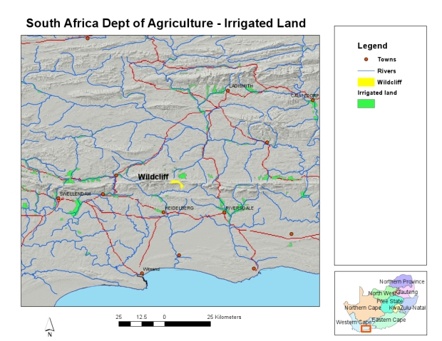 regional irrigated lands map