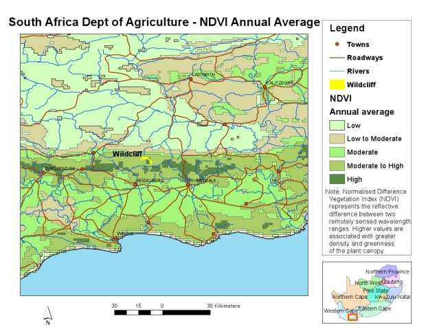 wildcliff ndvi map